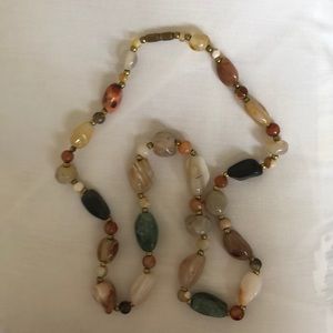 stone bead necklace